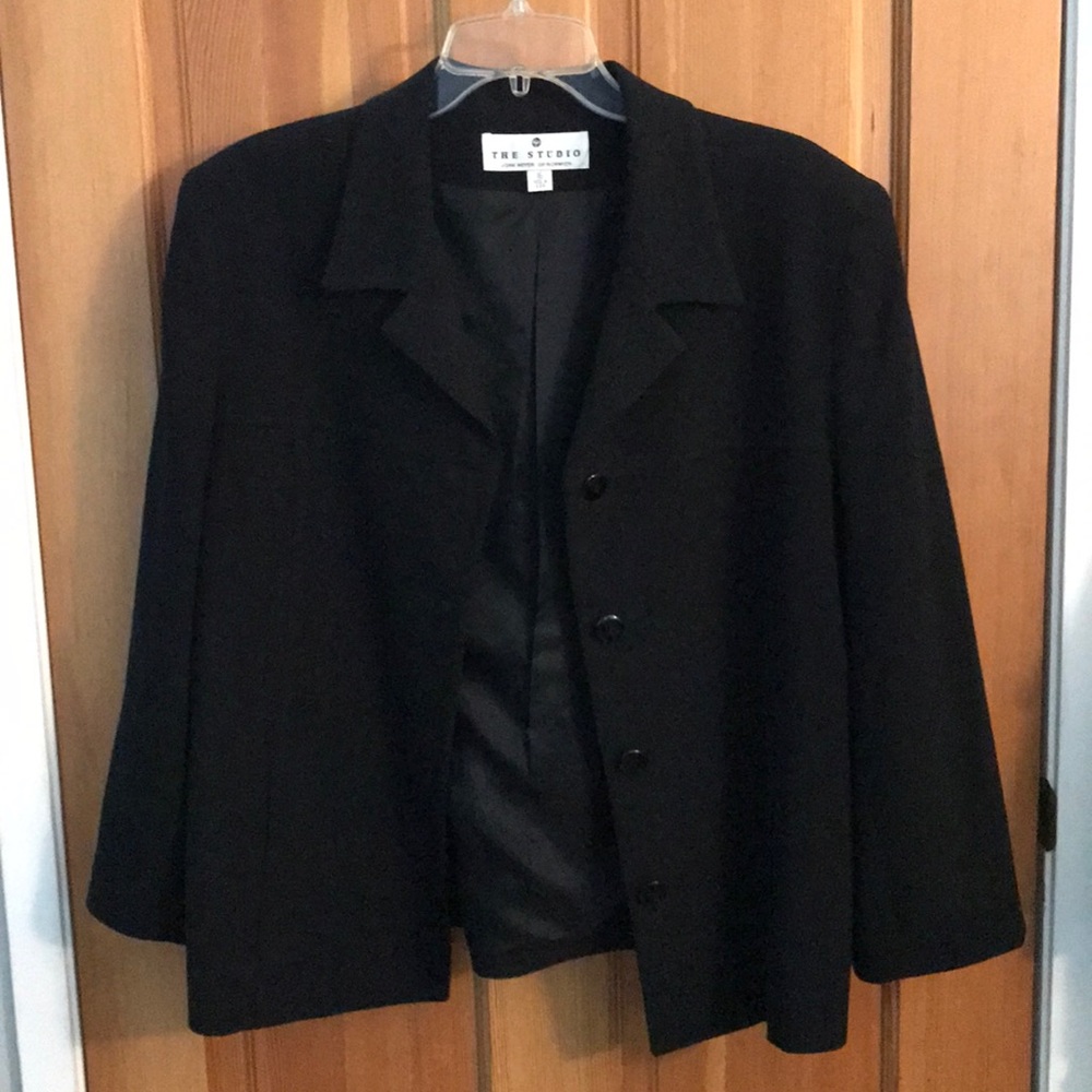 Black suit blazer
